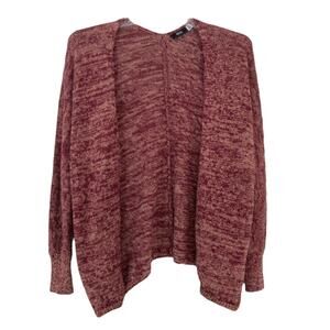 Urban Outfitters BDG Maroon Heathered Knit Open Front Cardigan Sz S